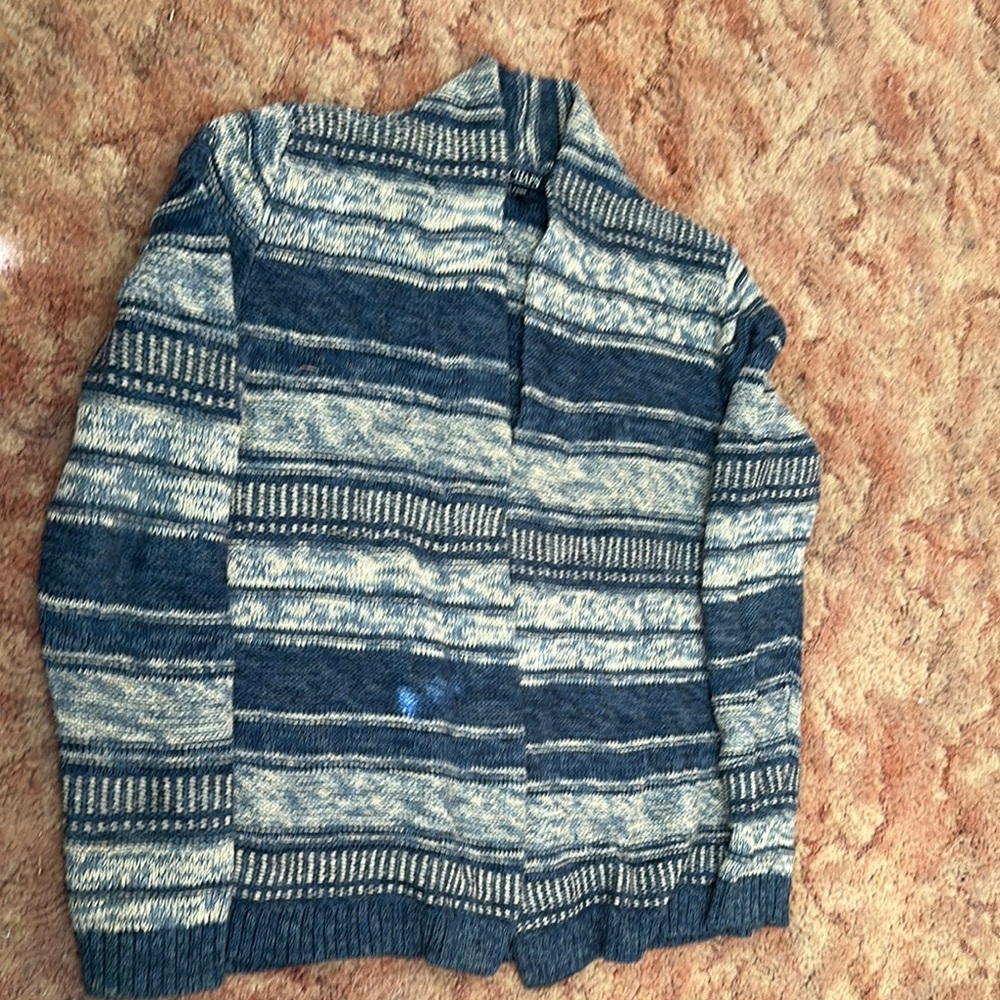 Women’s  Blue and Gray Striped Sweater